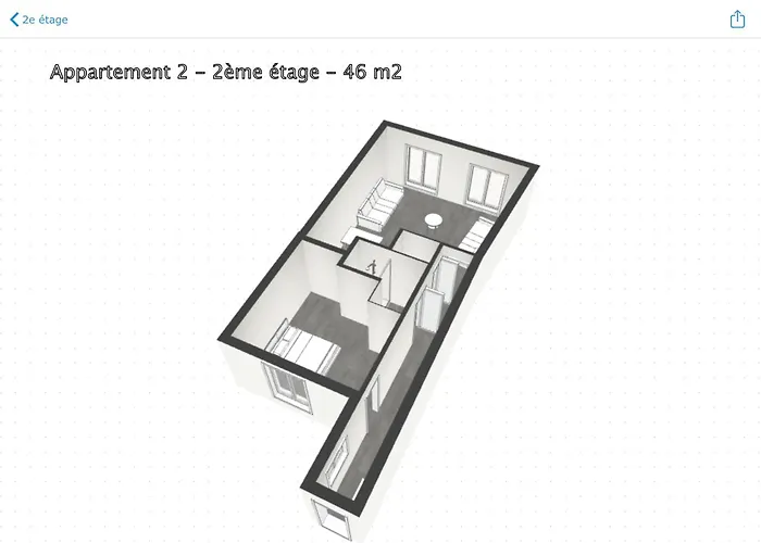 아파트 Clair Et Lumineux Au Centre De *